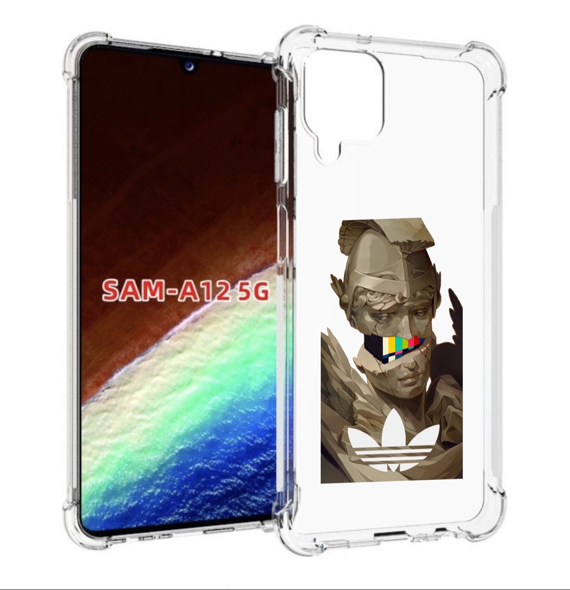 

Чехол MyPads статуя-адидас для Samsung Galaxy A12 (SM-A125F) 2020/21/A12 Nacho SM-A127F, Прозрачный, Tocco