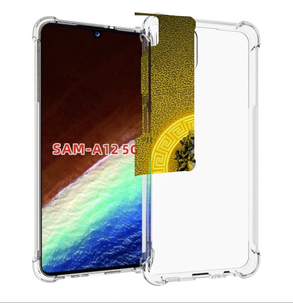 

Чехол MyPads статуя версачи для Samsung Galaxy A12 (SM-A125F) 2020/21/A12 Nacho SM-A127F, Прозрачный, Tocco