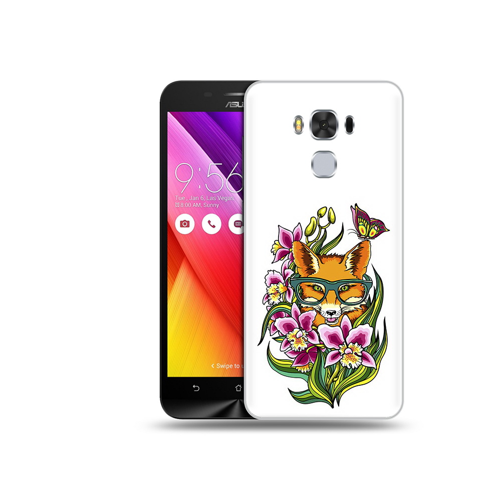 

Чехол MyPads Tocco для Asus ZenFone 3 Лиса в цветах (PT49951.654.108), Прозрачный, Tocco