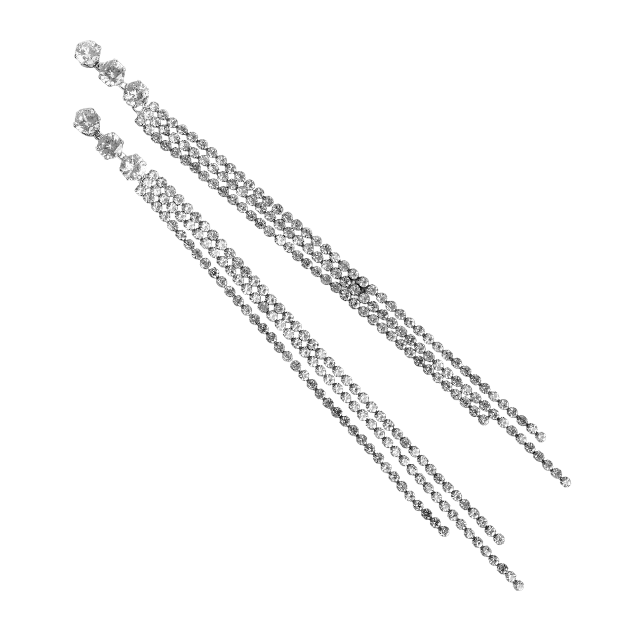

Серьги подвески из металла Queen Fair П00000348, стразы, П00000348