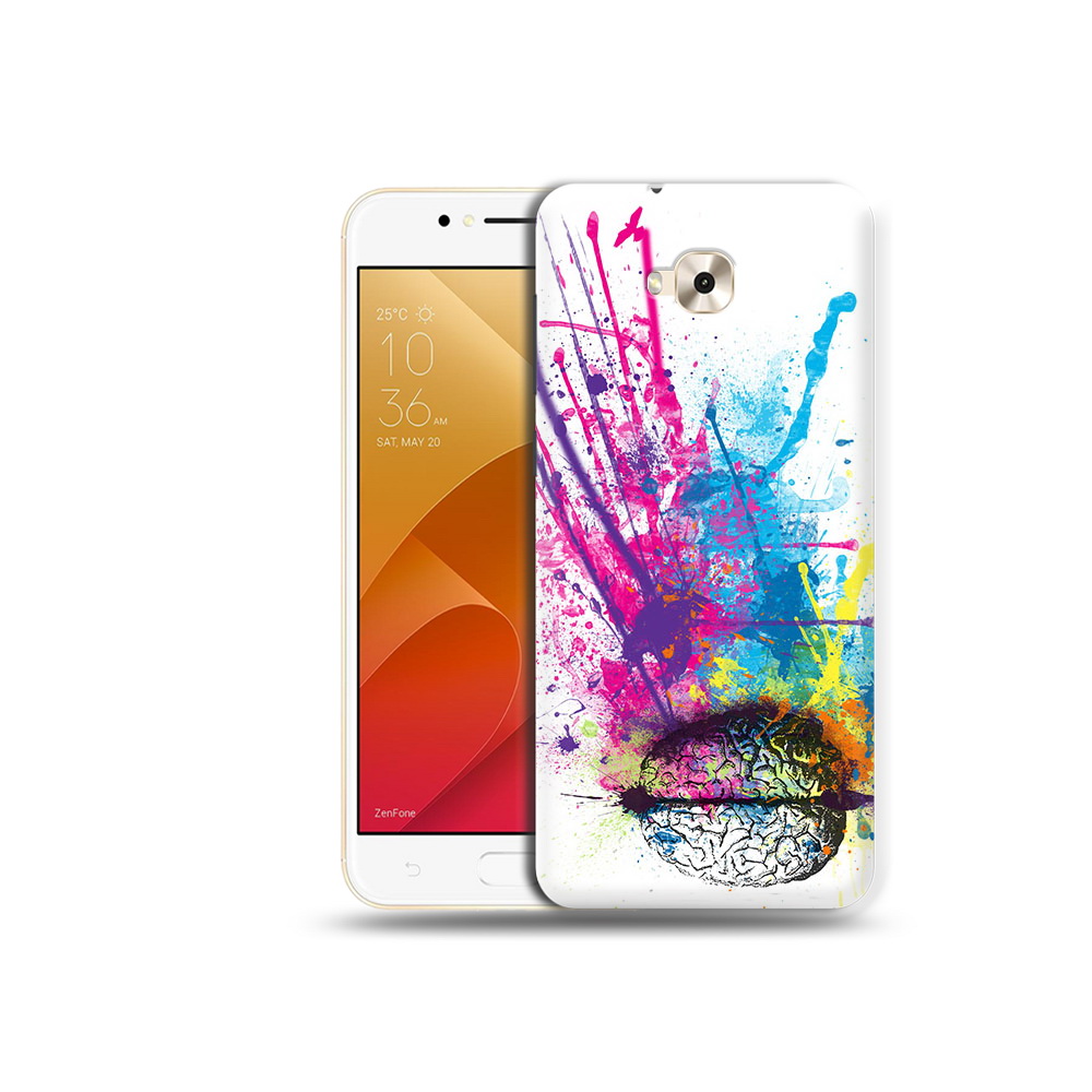 

Чехол MyPads Tocco для Asus ZenFone Live (ZB501KL) яркий красочный мозг (PT109094.653.710), Tocco