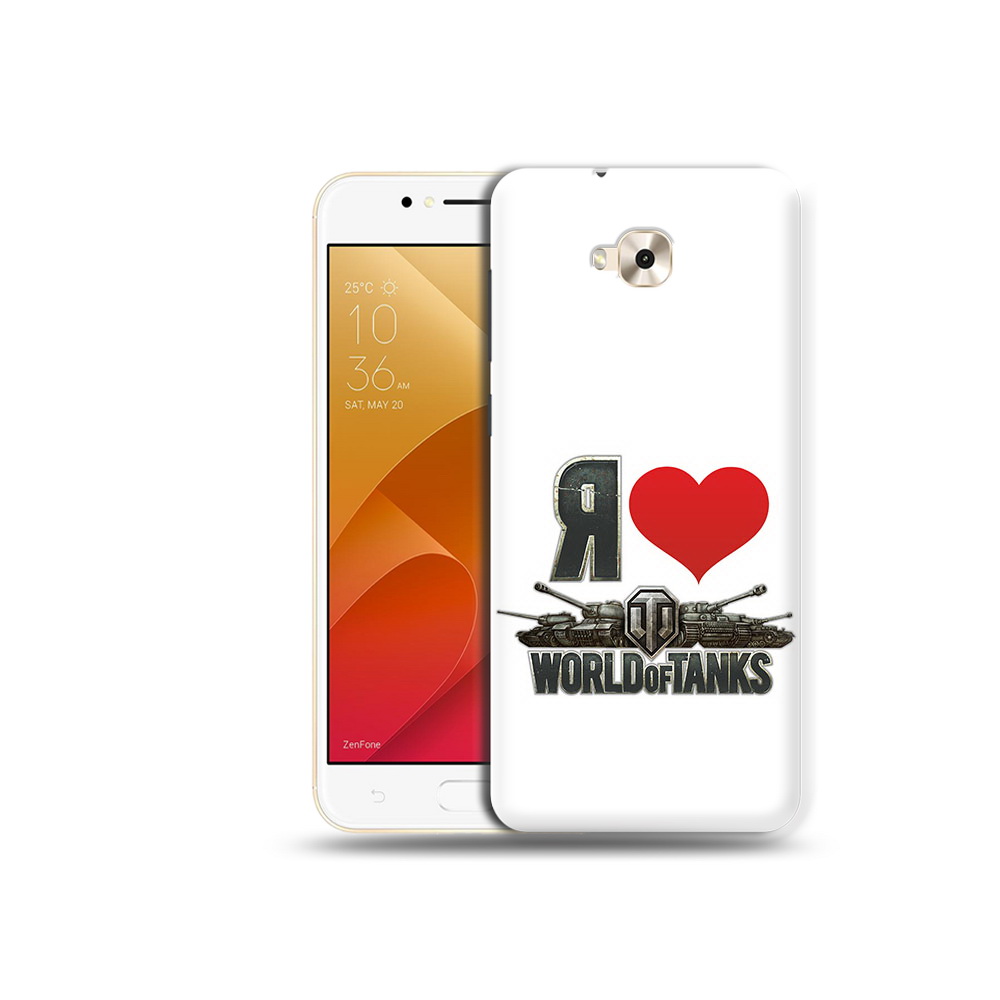 

Чехол MyPads Tocco для Asus ZenFone Live (ZB501KL) я люблю ворлд оф танк, Tocco