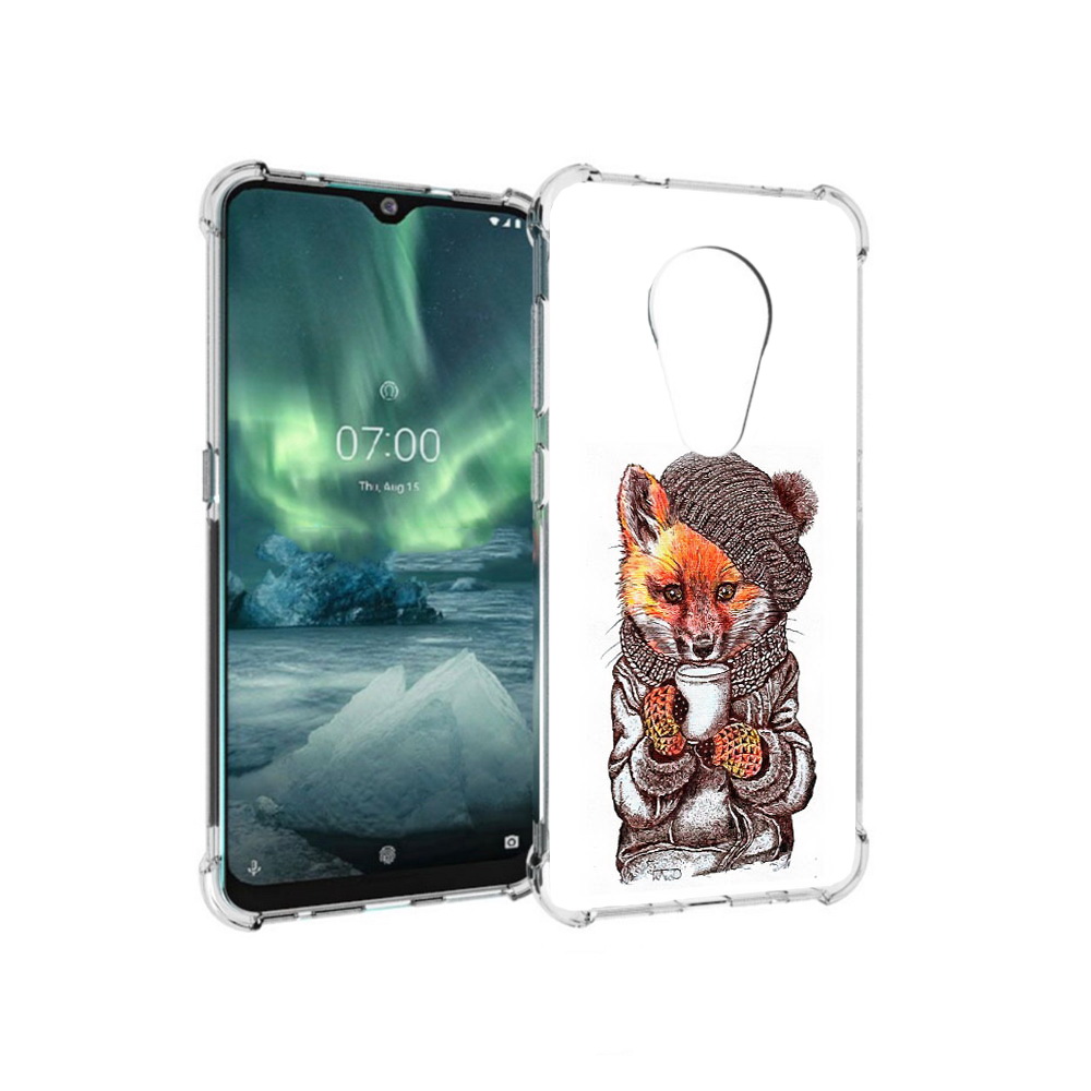 

Чехол MyPads Tocco для Nokia 7.2 лиса в шапке (PT139171.105.437), Tocco