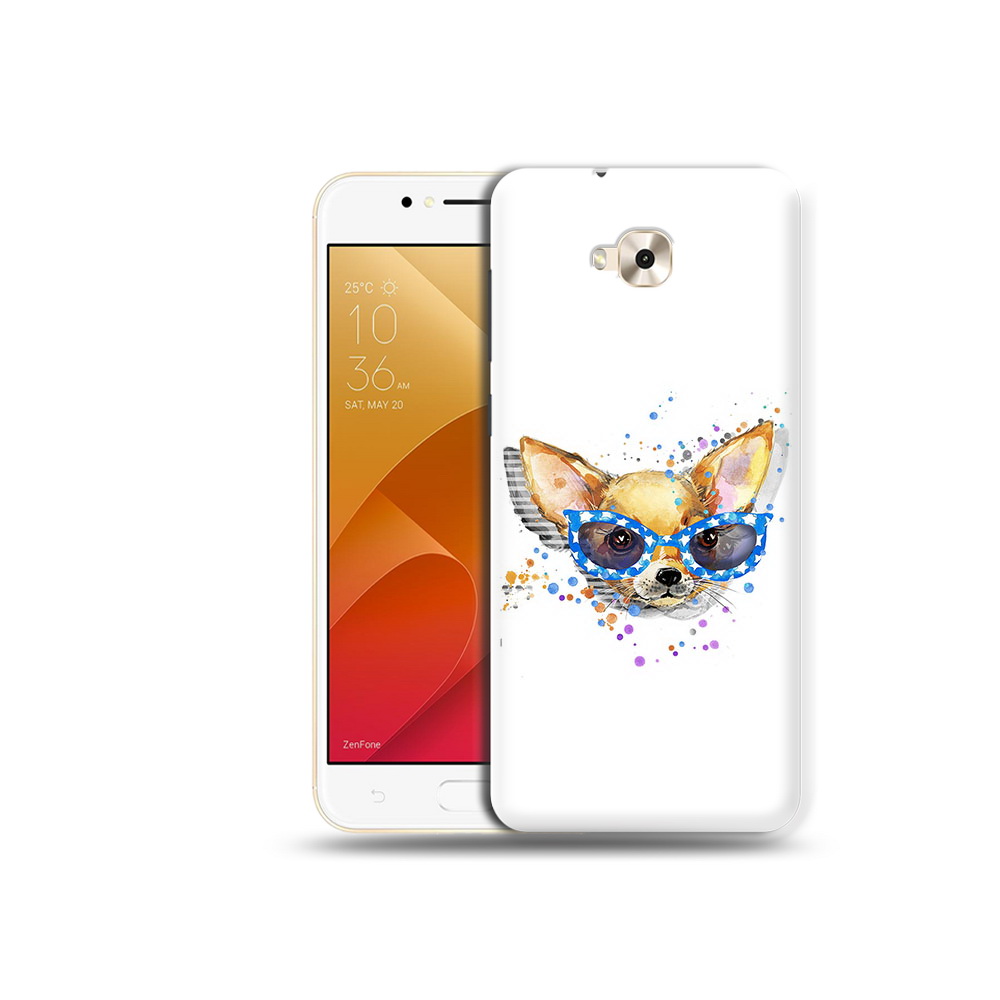 

Чехол MyPads Tocco для Asus ZenFone Live (ZB501KL) чихуа-хуа в очках (PT109094.653.691), Tocco