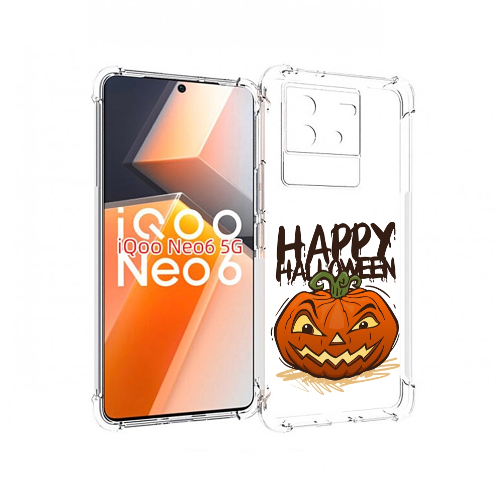 

Чехол MyPads Хэллоуин счастливый для Vivo iQoo Neo 6 5G, Прозрачный, Tocco