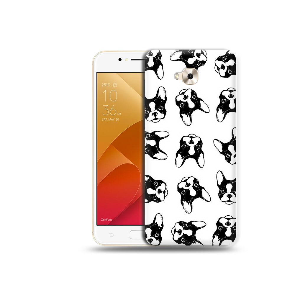 

Чехол MyPads Tocco для Asus ZenFone Live (ZB501KL) черно белые собачки (PT109094.653.683), Tocco