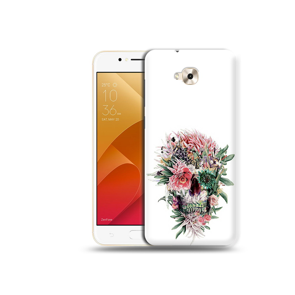 

Чехол MyPads Tocco для Asus ZenFone Live (ZB501KL) череп из цветов (PT109094.653.677), Tocco