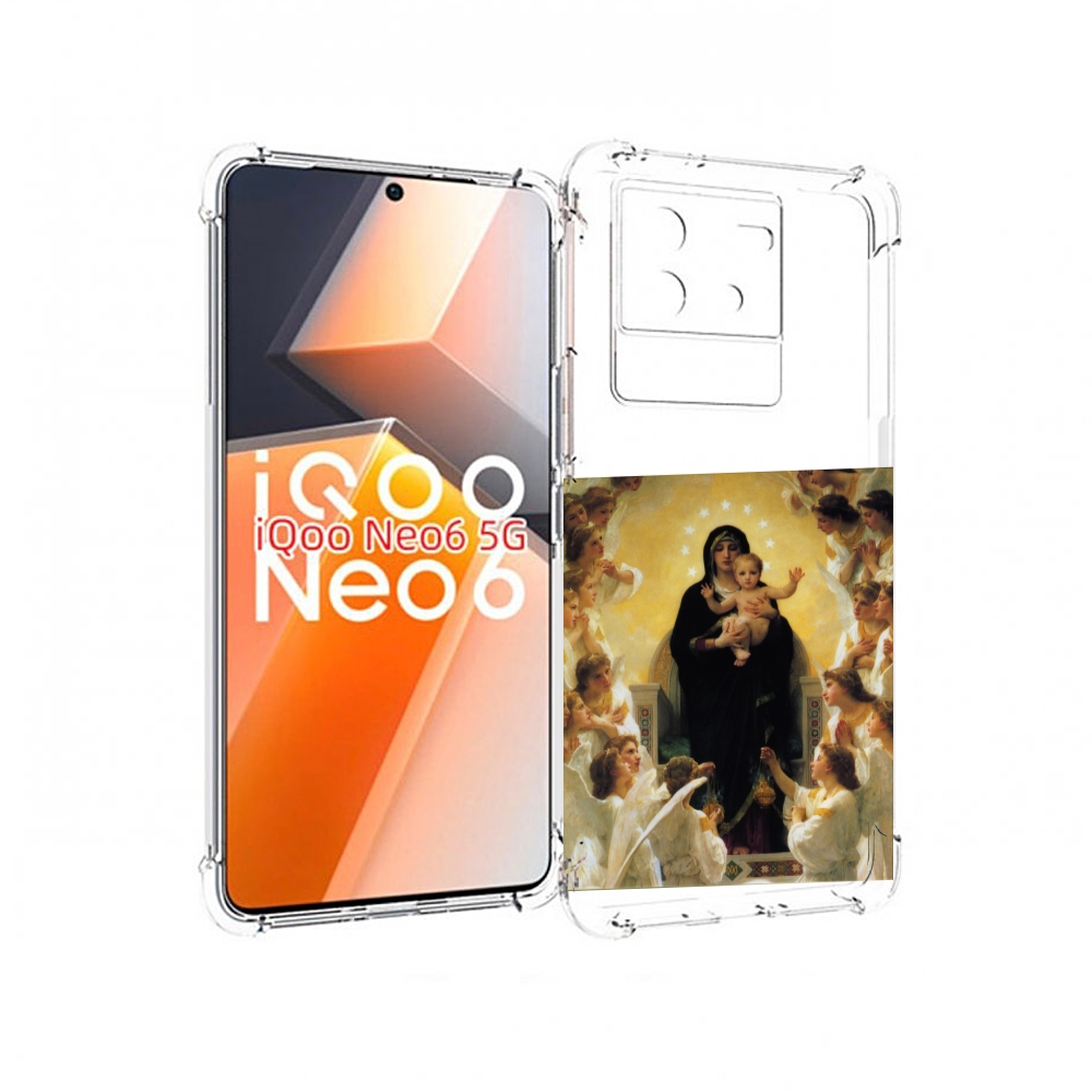 

Чехол MyPads дева-мария для Vivo iQoo Neo 6 5G, Прозрачный, Tocco