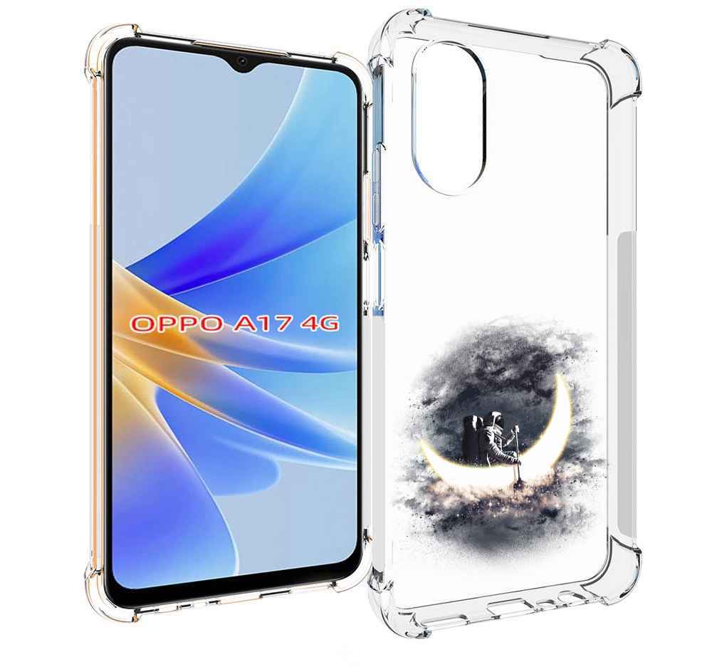 

Чехол MyPads лунный путешественник для OPPO A17, Прозрачный, Tocco