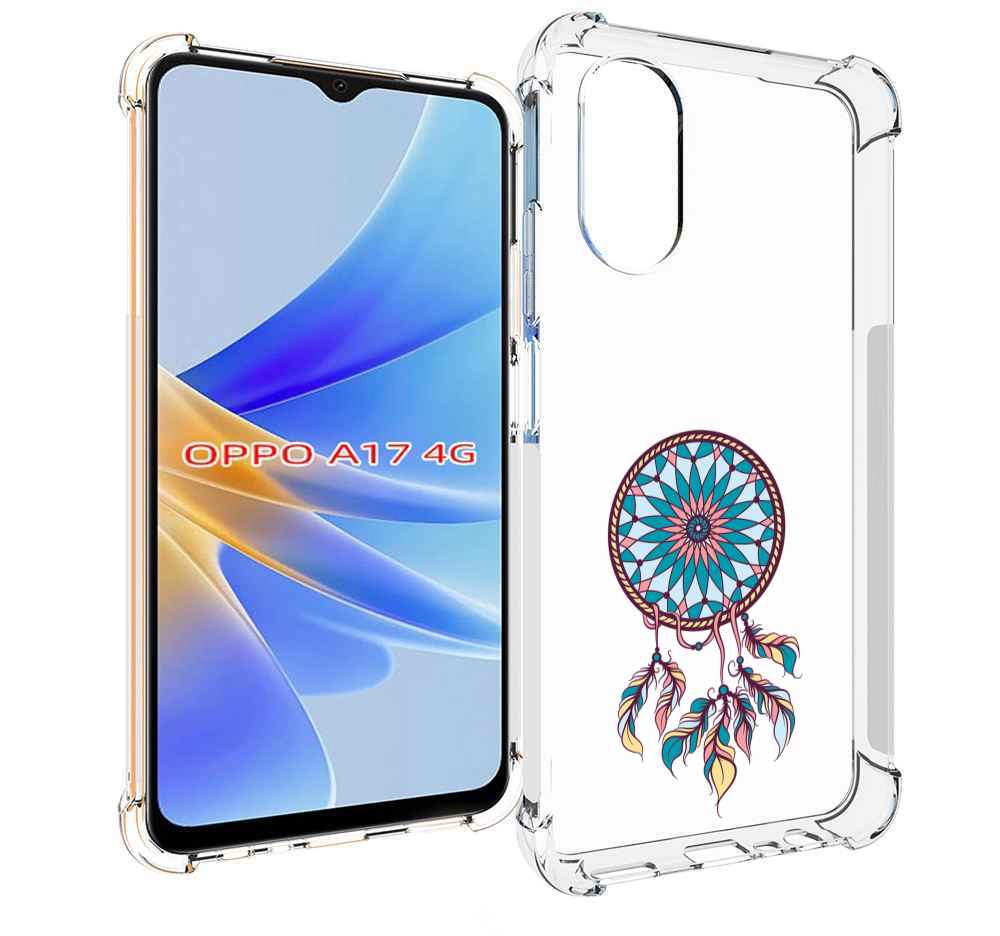 

Чехол MyPads ловец снов синий для OPPO A17, Прозрачный, Tocco
