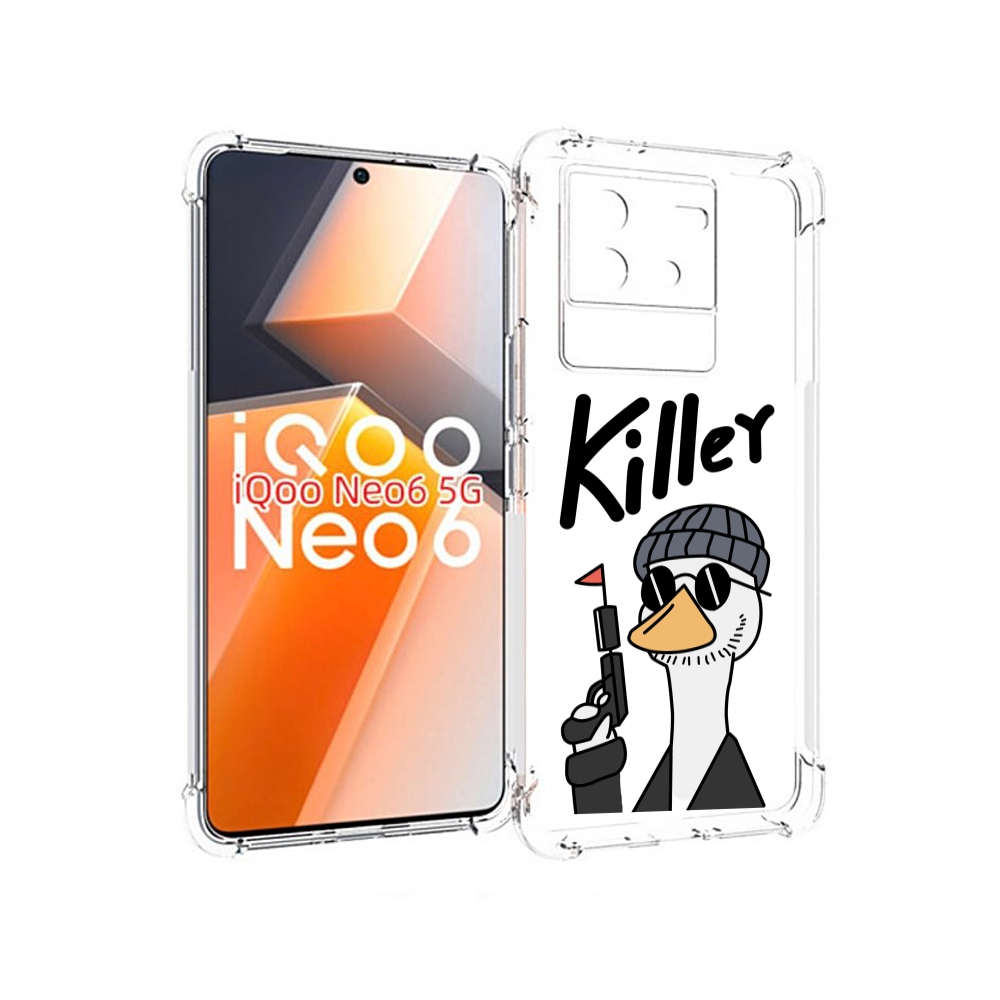 

Чехол MyPads гусь-с-пистолет для Vivo iQoo Neo 6 5G, Прозрачный, Tocco