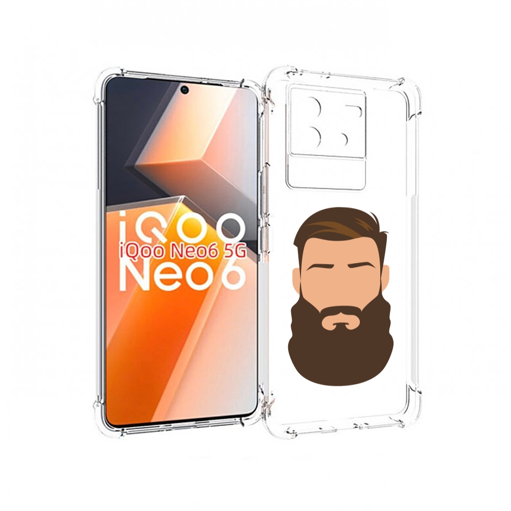 

Чехол MyPads густая-борода для Vivo iQoo Neo 6 5G, Прозрачный, Tocco