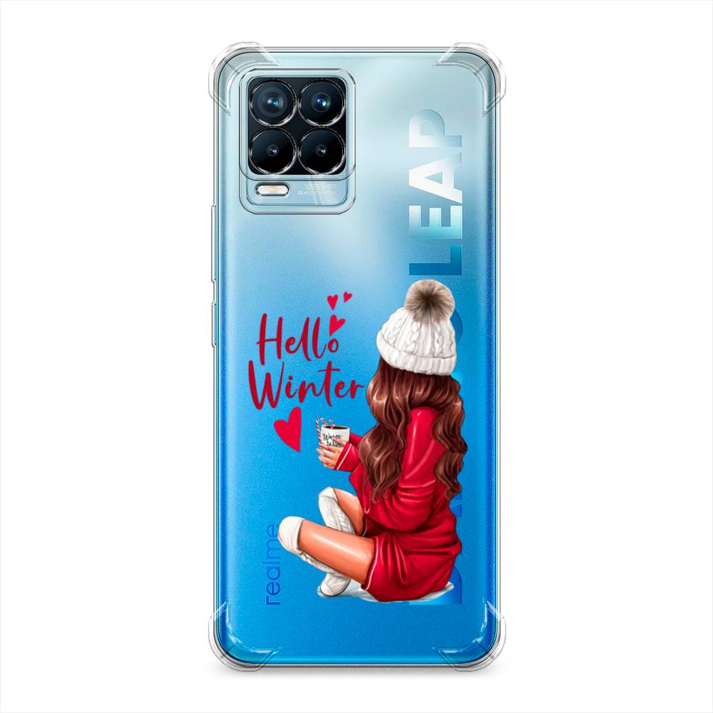 фото Противоударный силиконовый чехол "hello winter" на realme 8 pro awog