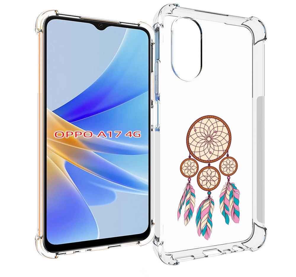 

Чехол MyPads ловец снов бежевый для OPPO A17, Прозрачный, Tocco