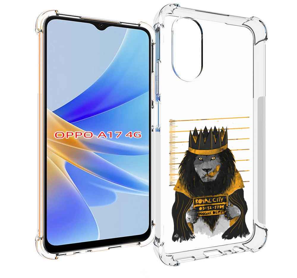 

Чехол MyPads лев в законе для OPPO A17, Прозрачный, Tocco