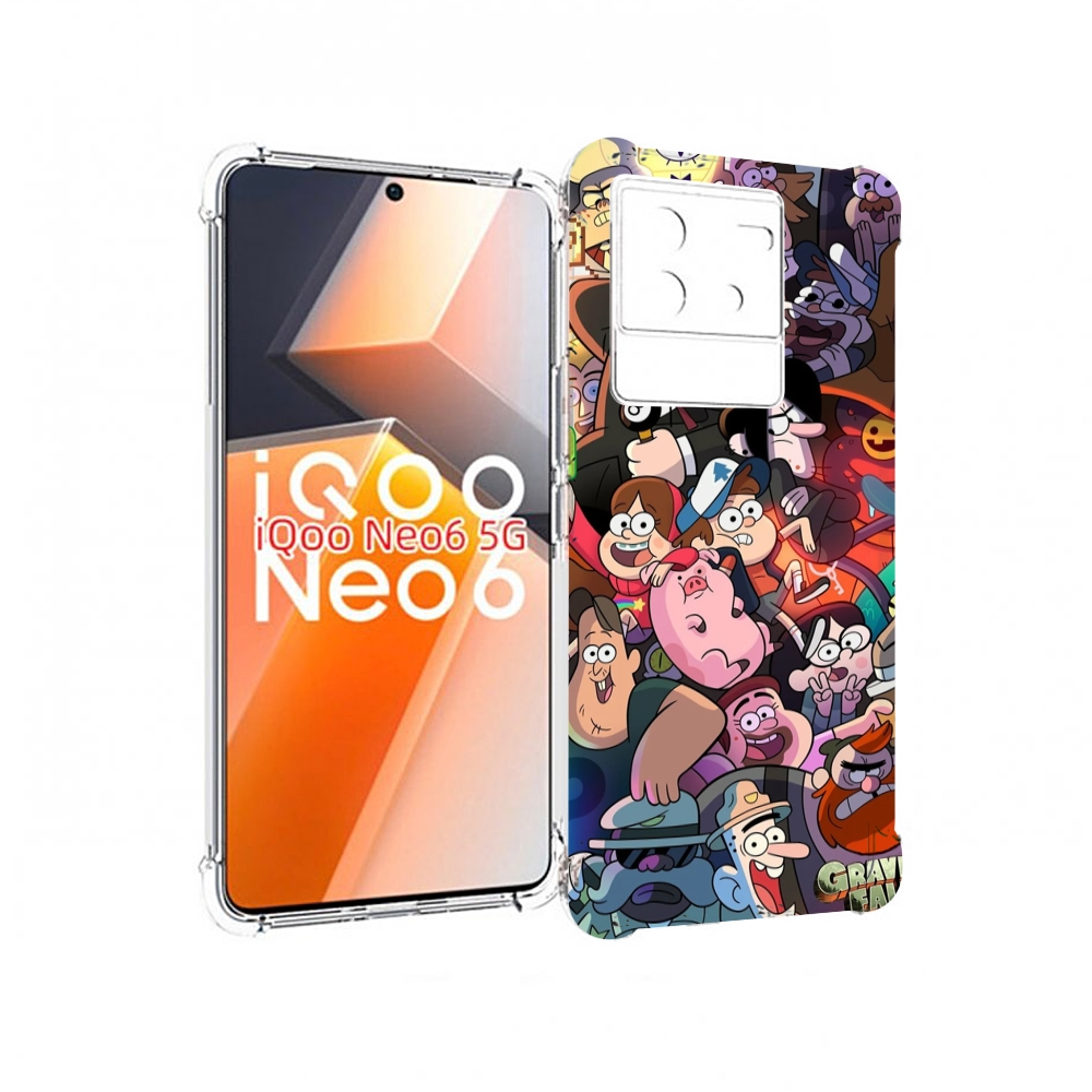 

Чехол MyPads гравити-фолз для Vivo iQoo Neo 6 5G, Прозрачный, Tocco