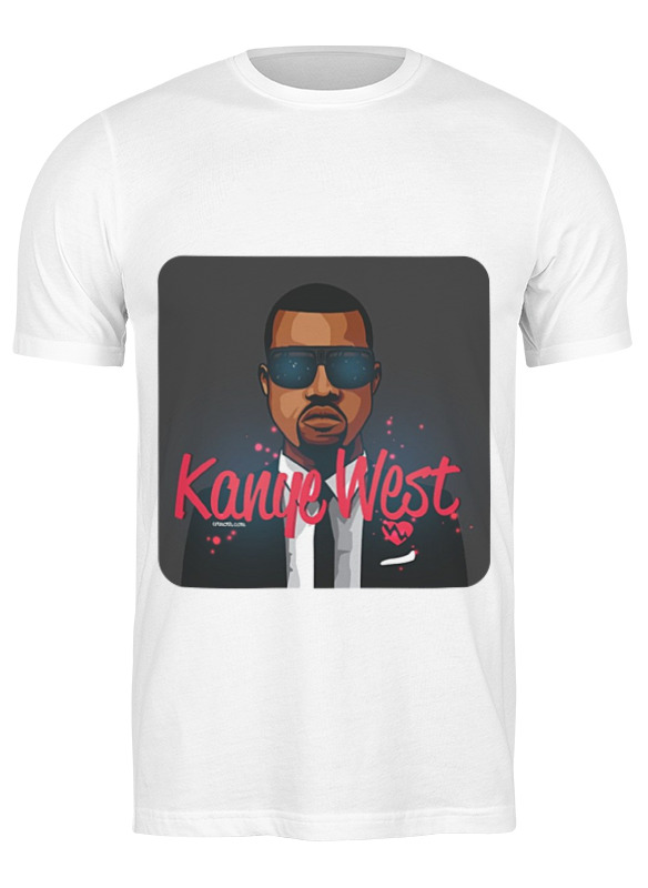 

Футболка мужская Printio Kanye west белая S, Белый, Kanye west