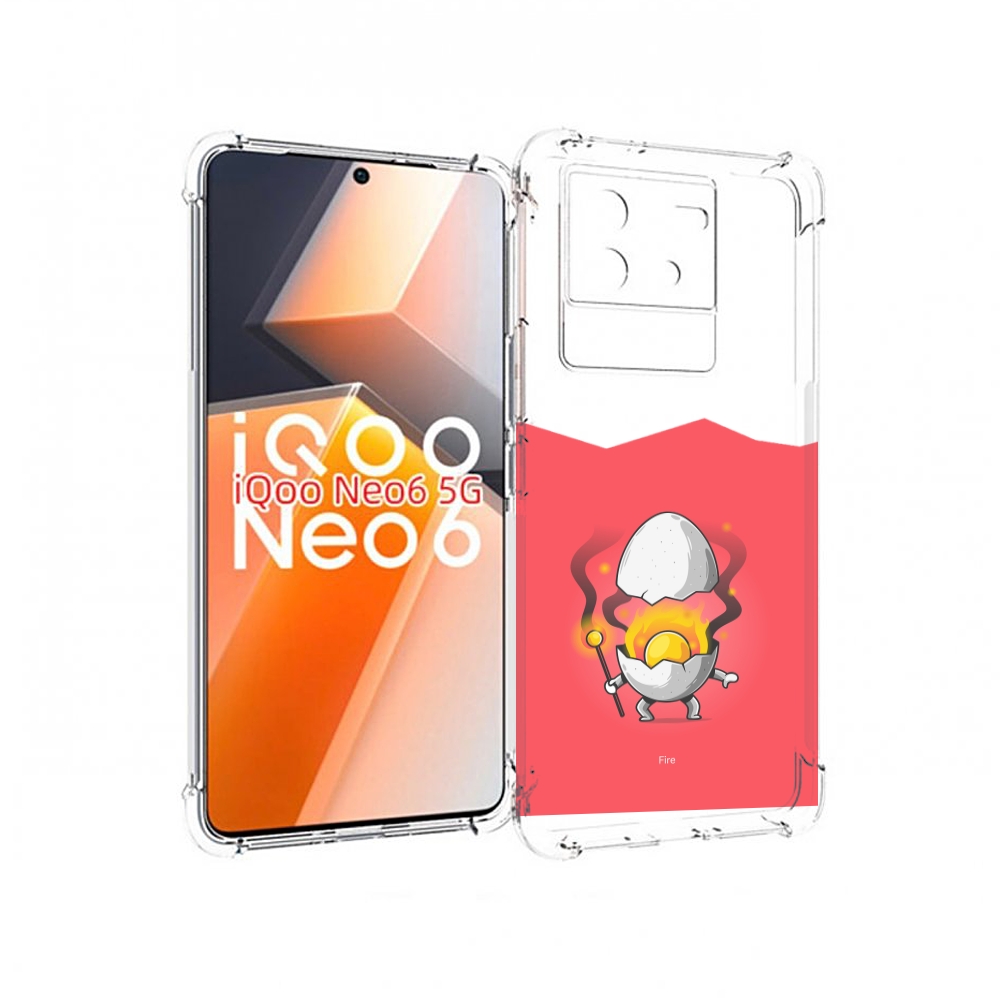 

Чехол MyPads горелое яйцо для Vivo iQoo Neo 6 5G, Прозрачный, Tocco