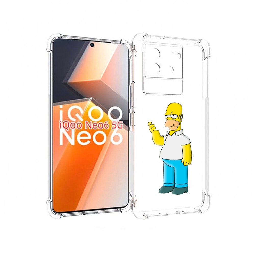 

Чехол MyPads гомер-симпсон для Vivo iQoo Neo 6 5G, Прозрачный, Tocco