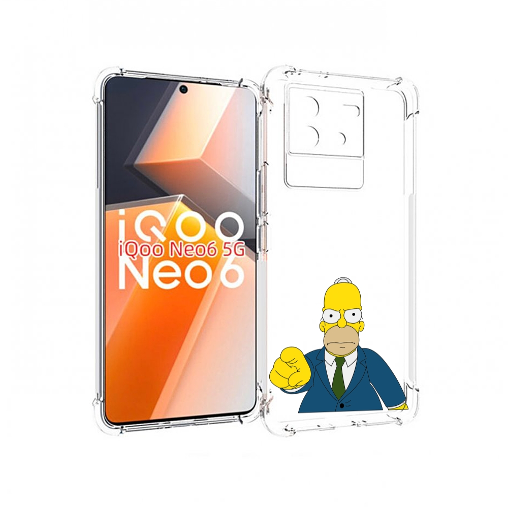 

Чехол MyPads гомер-злой для Vivo iQoo Neo 6 5G, Прозрачный, Tocco