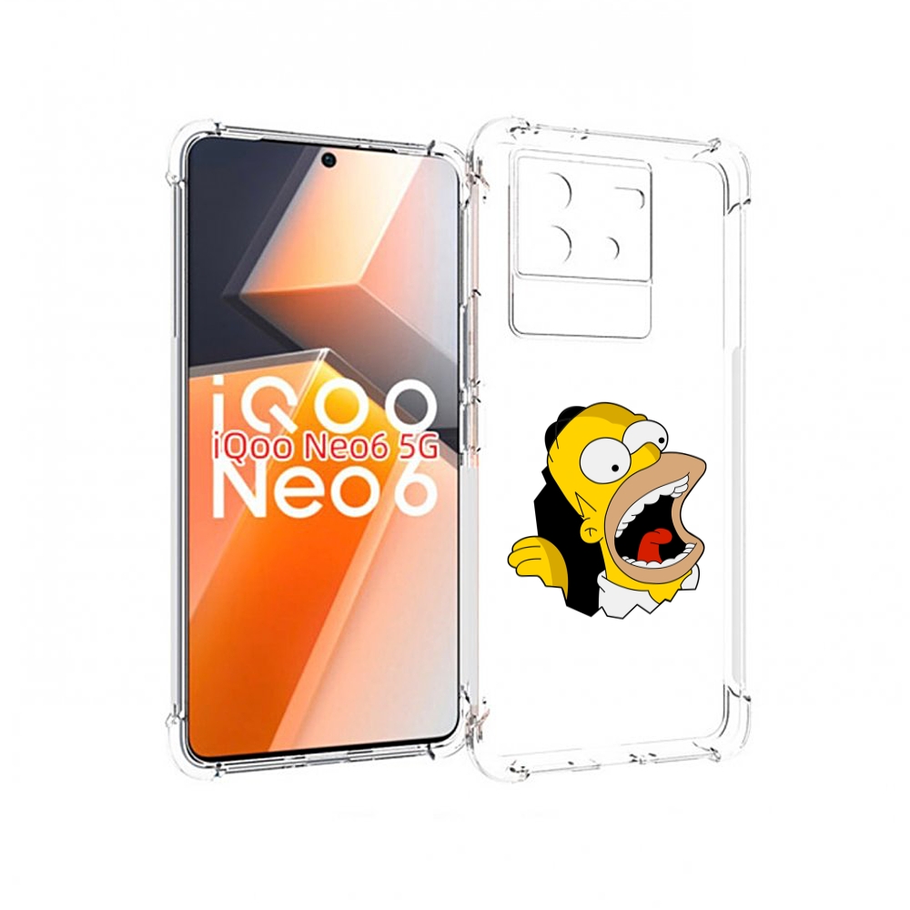 

Чехол MyPads гомер-голодный для Vivo iQoo Neo 6 5G, Прозрачный, Tocco