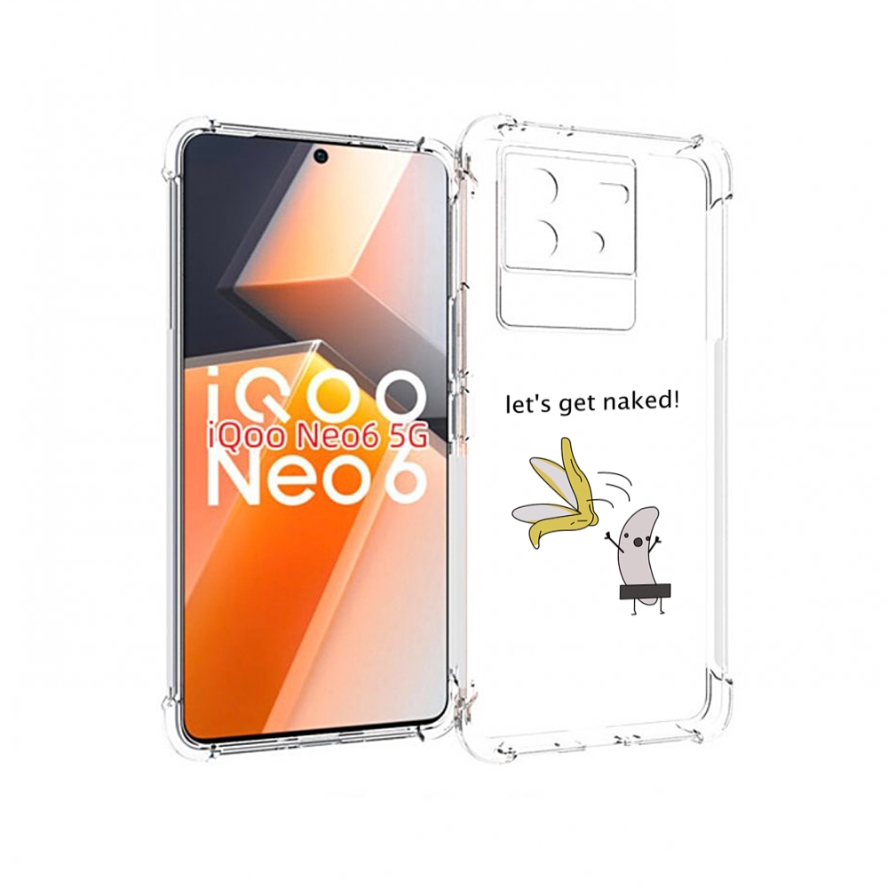 

Чехол MyPads голый-банан для Vivo iQoo Neo 6 5G, Прозрачный, Tocco