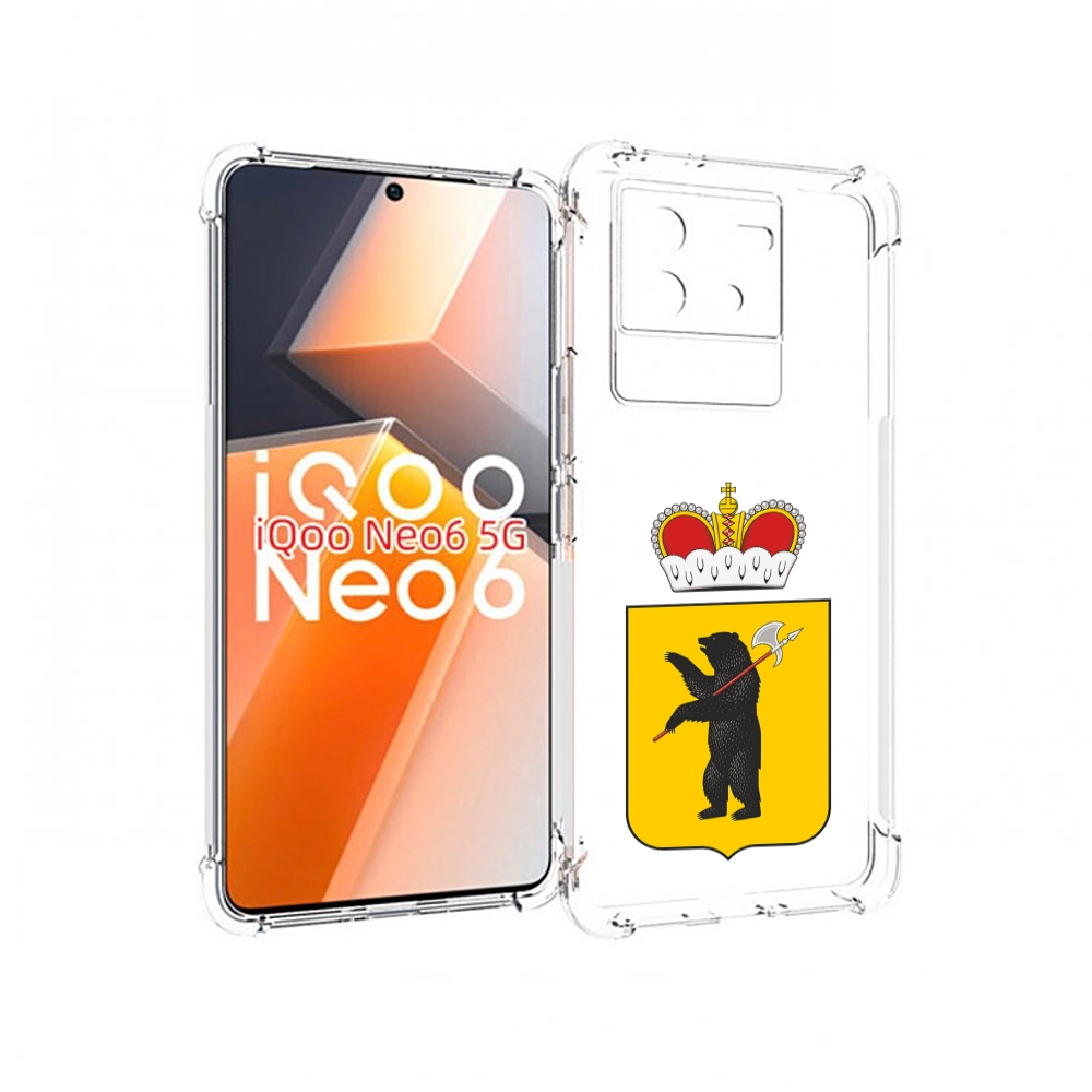 

Чехол MyPads герб-ярославская-область для Vivo iQoo Neo 6 5G, Прозрачный, Tocco