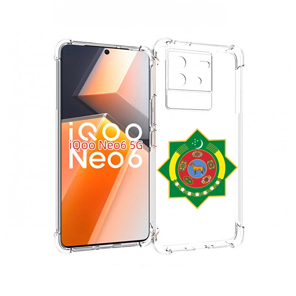 

Чехол MyPads герб-туркменистан для Vivo iQoo Neo 6 5G, Прозрачный, Tocco