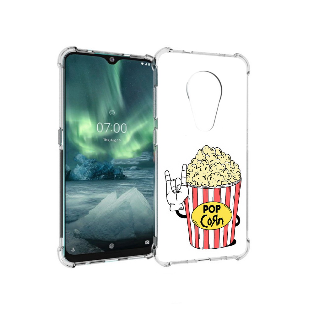 

Чехол MyPads Tocco для Nokia 7.2 крутой попкорн (PT139171.105.427), Прозрачный, Tocco