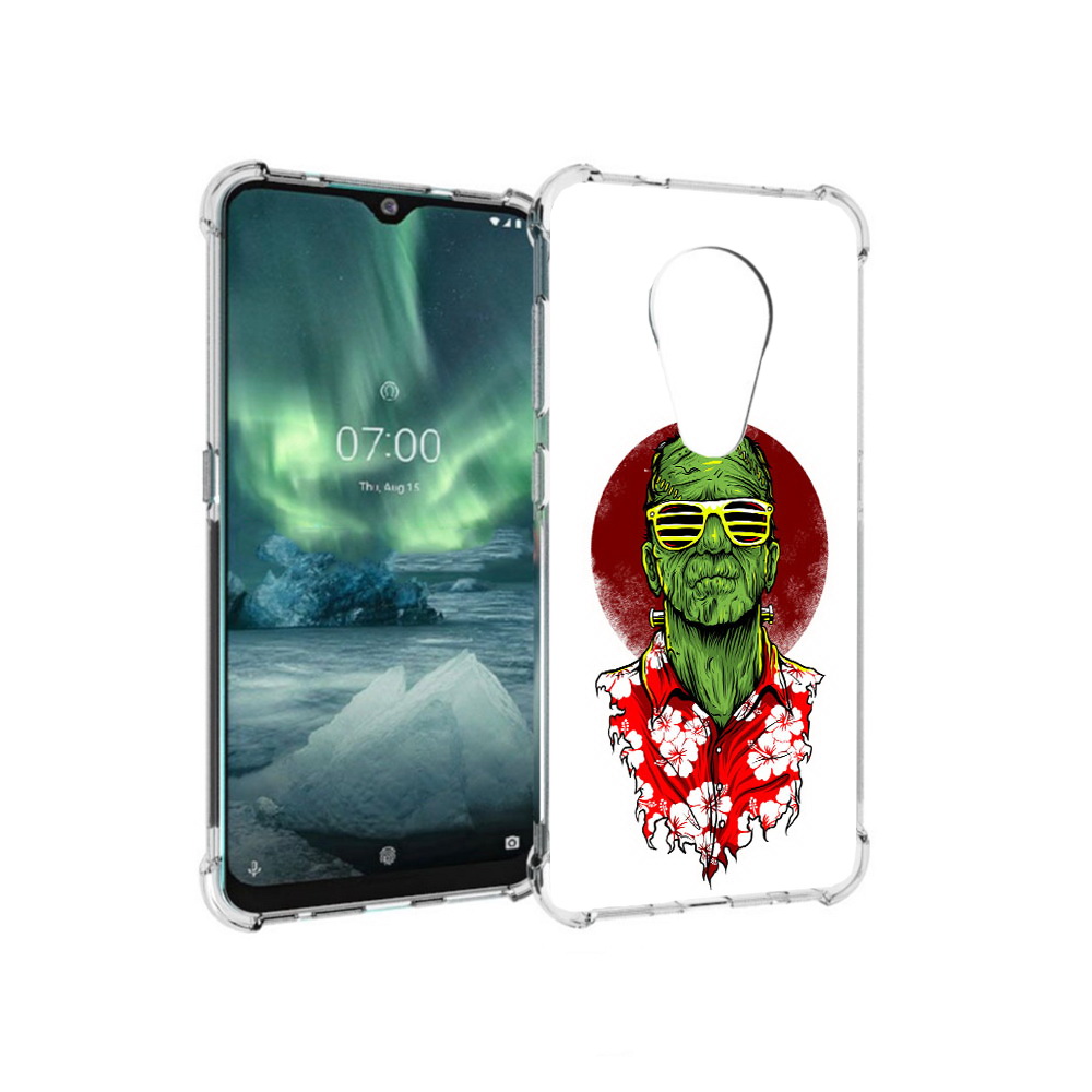 

Чехол MyPads Tocco для Nokia 7.2 крутой зеленый мужчина в очках (PT139171.105.424), Прозрачный, Tocco