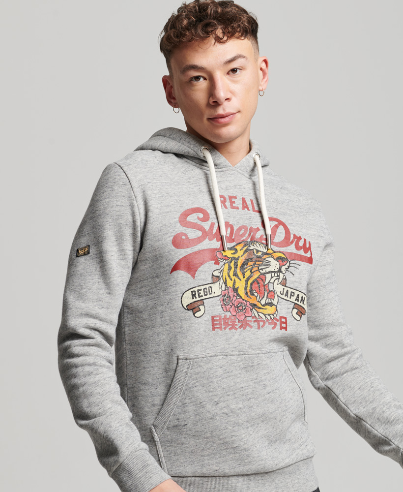 Худи мужское Superdry M2013057A серое M 8910₽