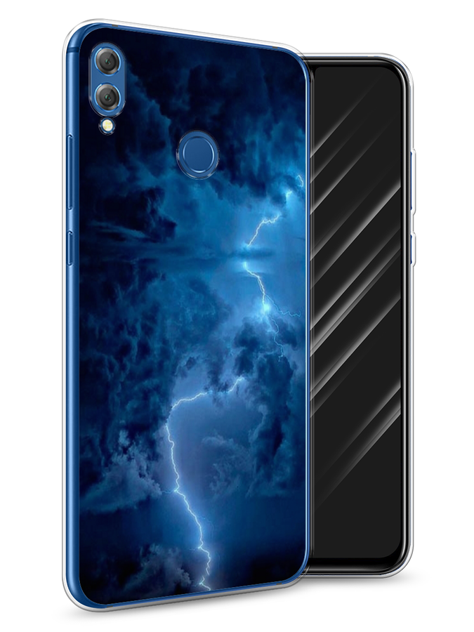 

Чехол Awog на Honor 8X "Молния", Синий, 66750-4