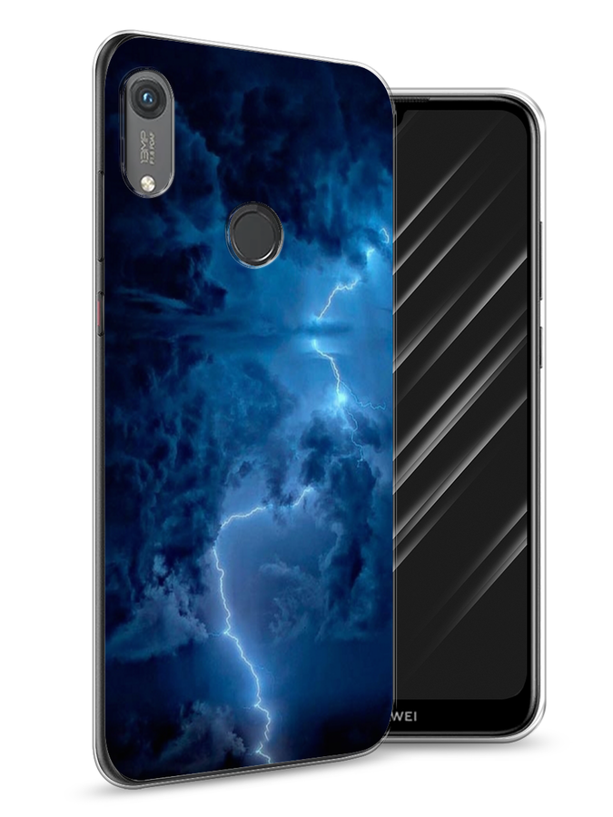 

Чехол Awog на Honor 8A (8A Pro/Prime) "Молния", Синий, 68750-4