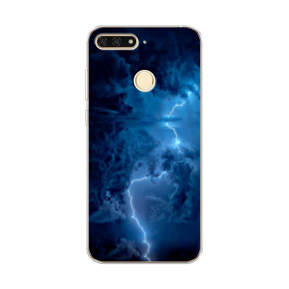 

Чехол Awog на Honor 7C "Молния", Синий, 64550-4
