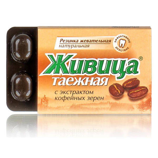 

Живица, резинка жевательная с экстрактом кофейных зерен, 5