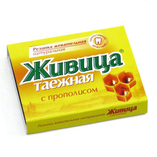 

Живица, резинка жевательная с прополисом, 5 шт.