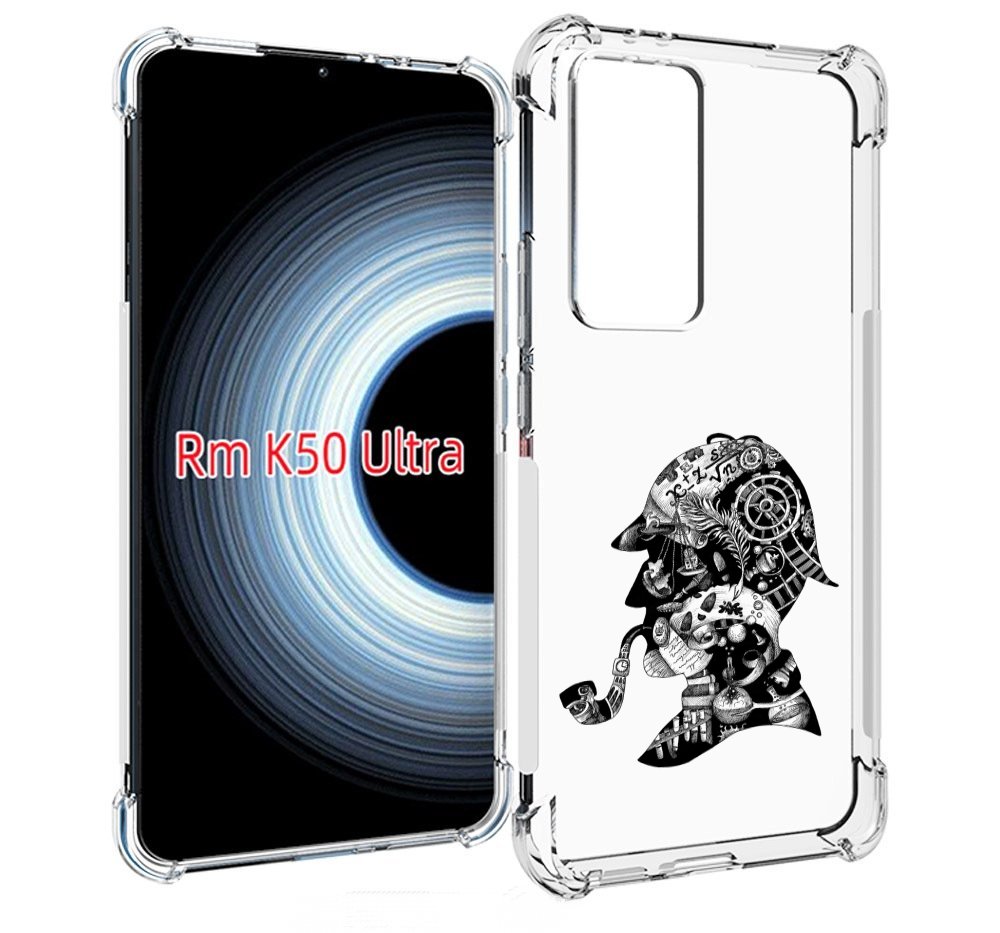 

Чехол MyPads мужчина с трубкой абстракция для Xiaomi 12T / Redmi K50 Ultra, Прозрачный, Tocco