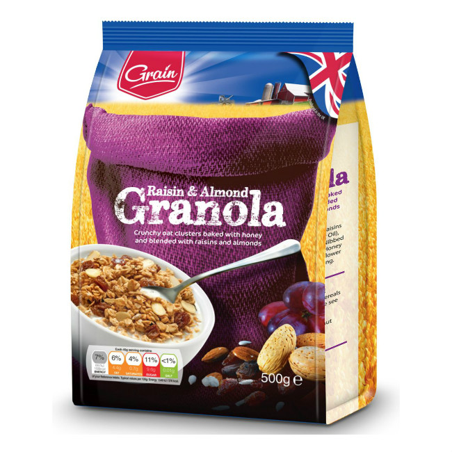 

Гранола Grain Изюм и миндаль, 500 г