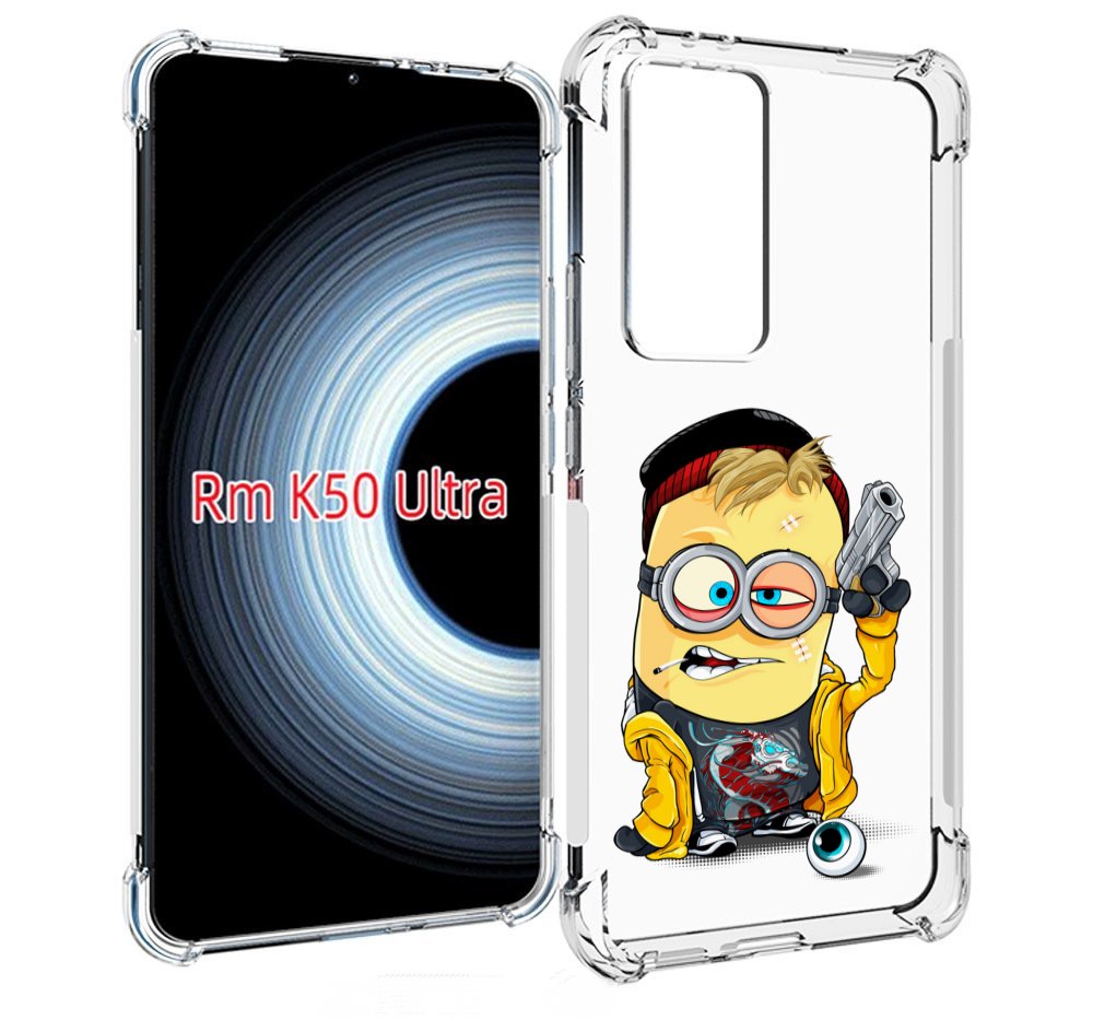 

Чехол MyPads миньон бандит для Xiaomi 12T / Redmi K50 Ultra, Прозрачный, Tocco