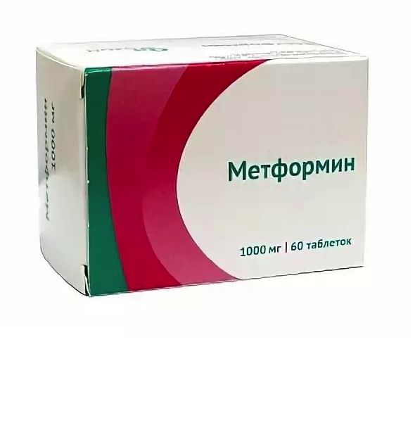 Купить Метформин таблетки 1000 мг 60 шт., Озон ООО