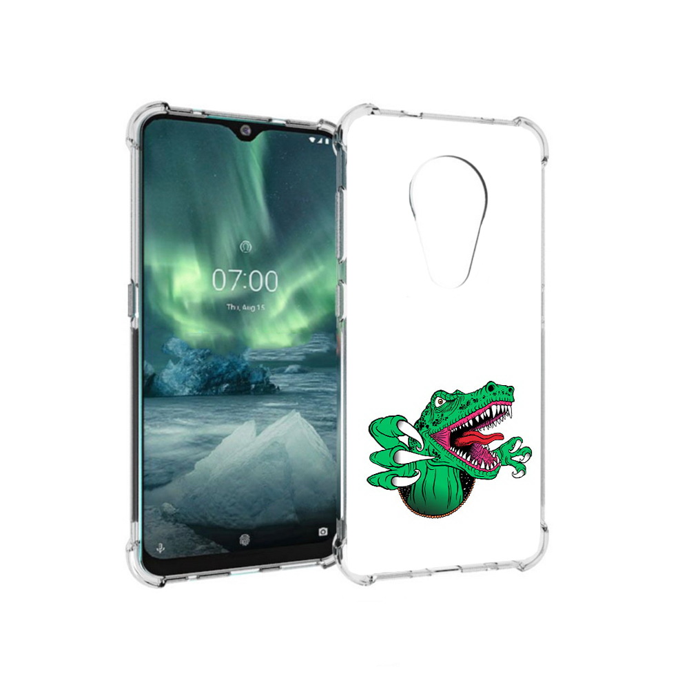 

Чехол MyPads Tocco для Nokia 7.2 крокодил (PT139171.105.417), Прозрачный, Tocco
