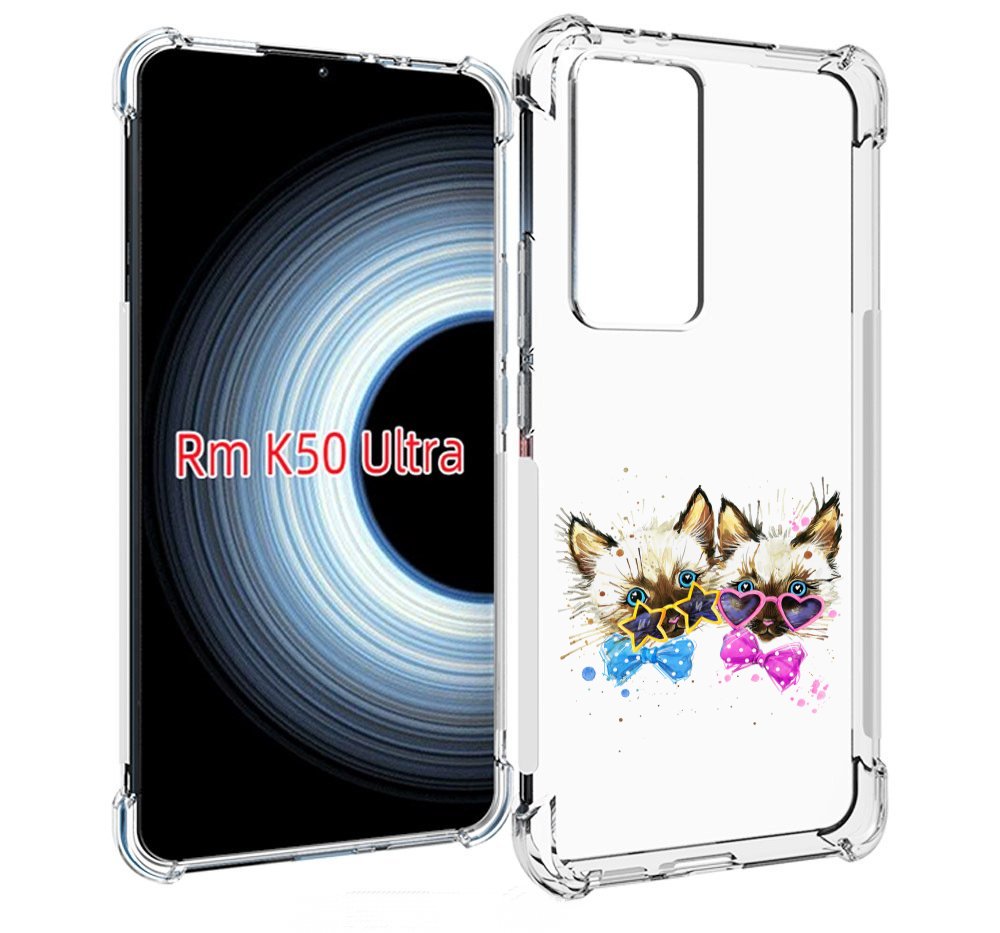 

Чехол MyPads милые котята для Xiaomi 12T / Redmi K50 Ultra, Прозрачный, Tocco