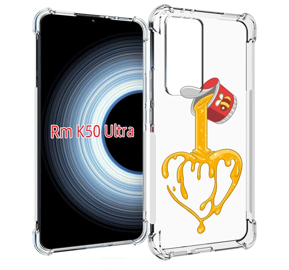 

Чехол MyPads медовое сердце для Xiaomi 12T / Redmi K50 Ultra, Прозрачный, Tocco