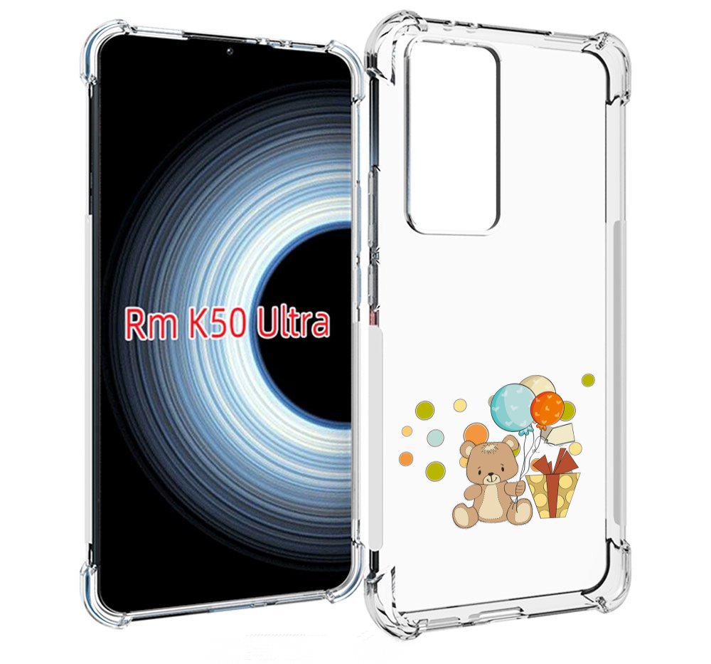 

Чехол MyPads медвеженок с подарком для Xiaomi 12T / Redmi K50 Ultra, Прозрачный, Tocco