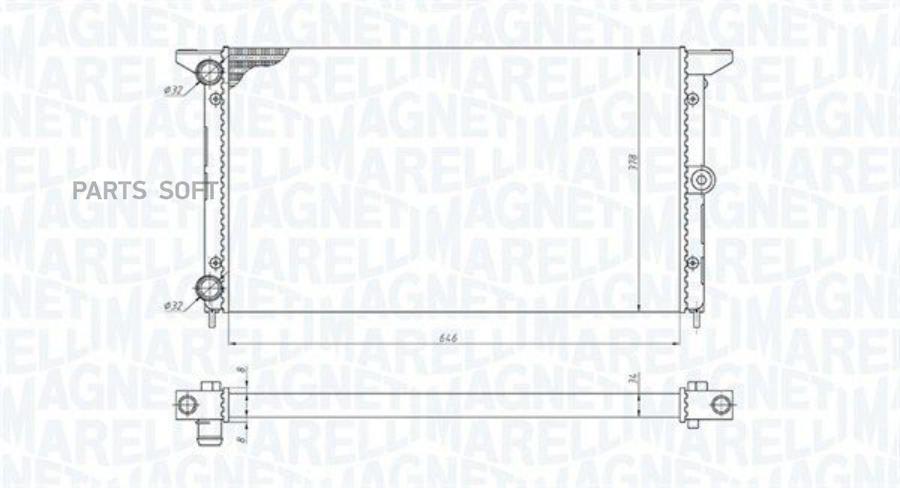 

MAGNETI MARELLI 350213190100 Радиатор [645x378] () 1шт