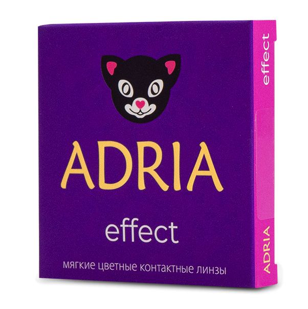 фото Линзы контактные adria effect color 2 pack r 8,6 цвет topaz pwr -9,50