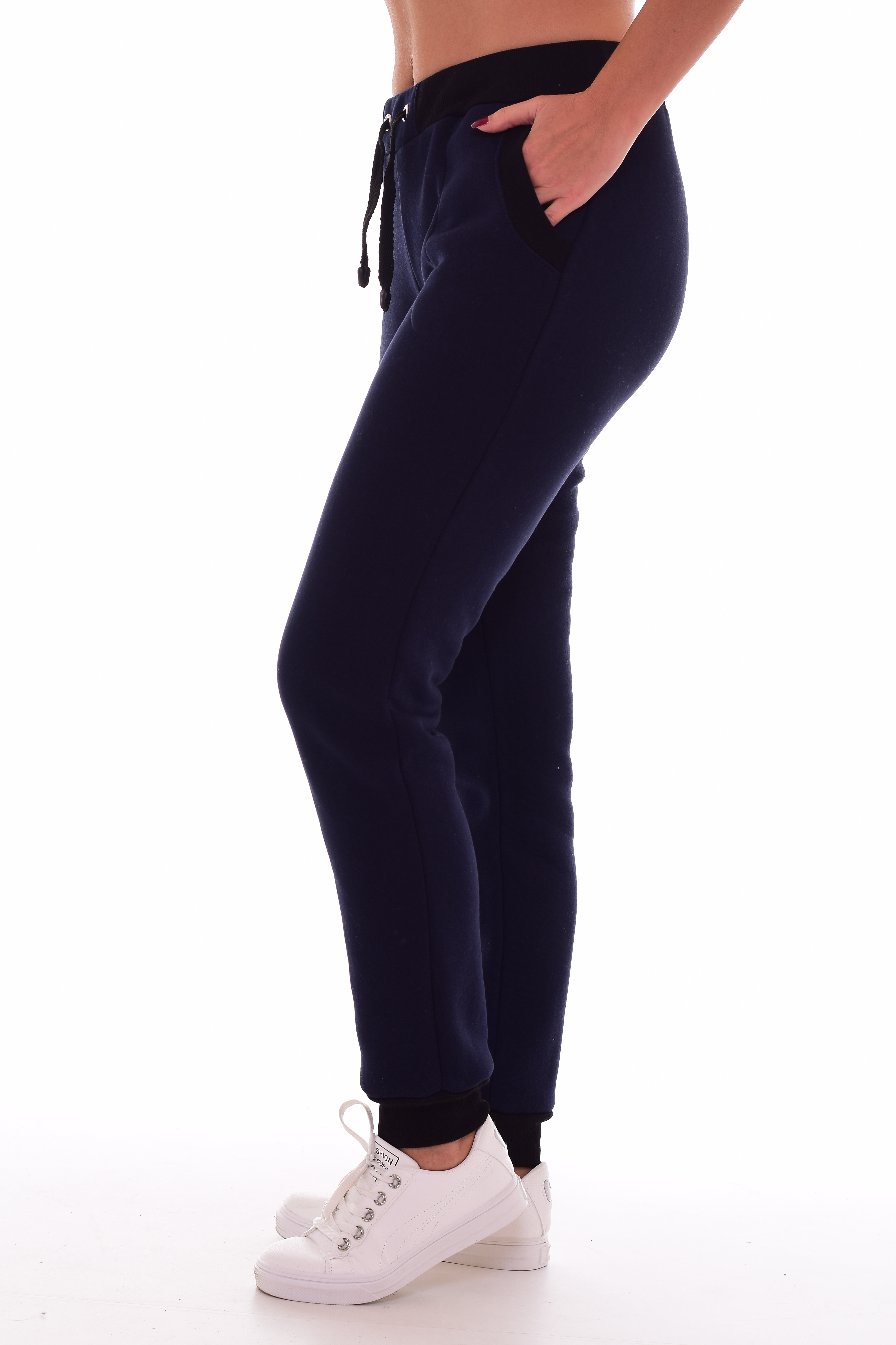 Спортивные брюки женские Новое кимоно 8-27 синие 44 RU
