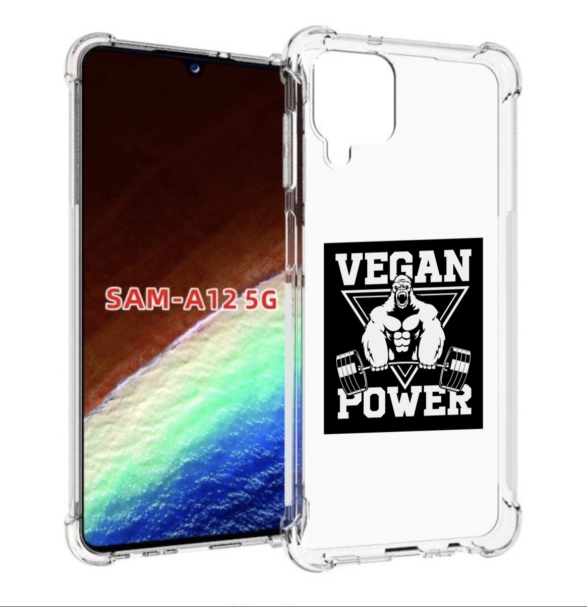 

Чехол MyPads сила-вегана для Samsung Galaxy A12 (SM-A125F) 2020/21/A12 Nacho SM-A127F, Прозрачный, Tocco