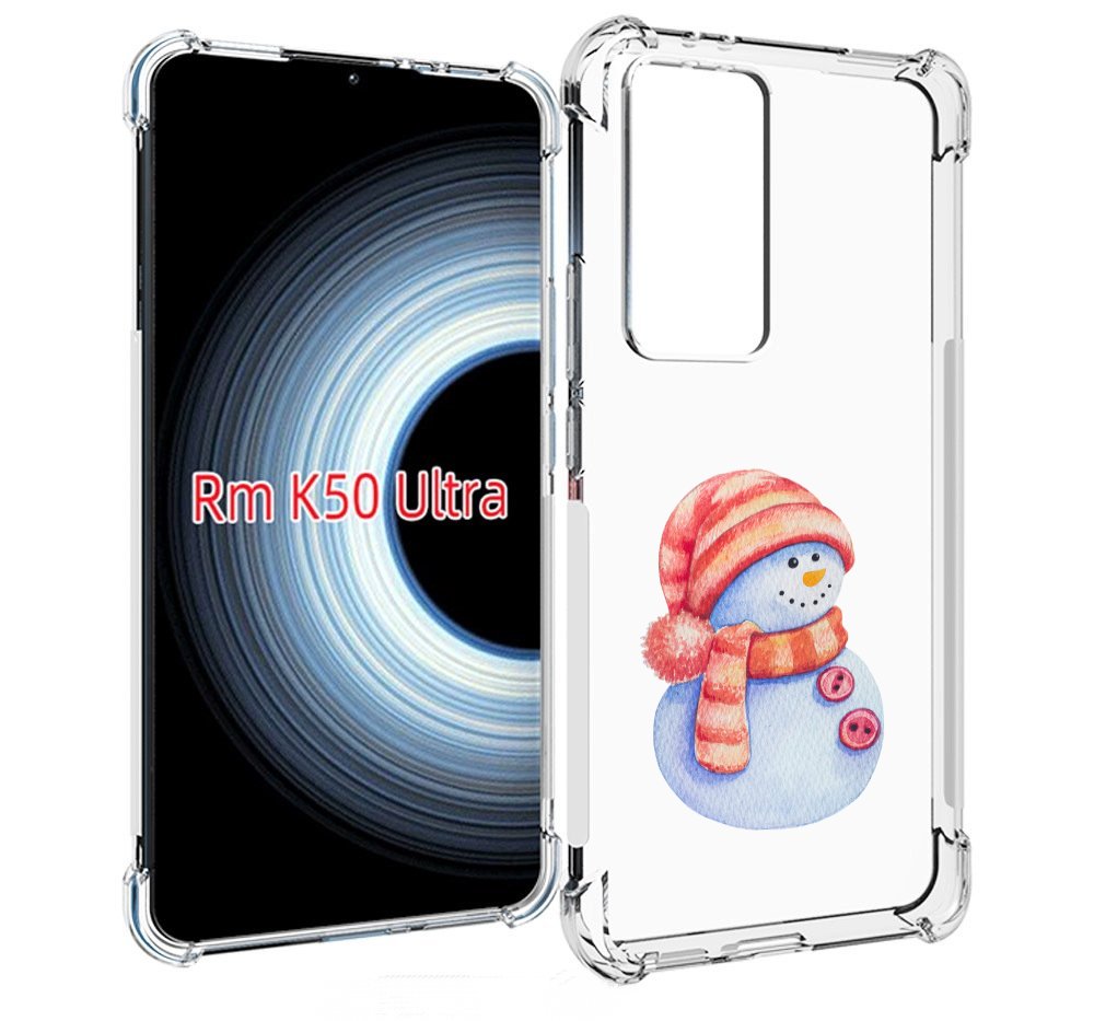 

Чехол MyPads Веселый снеговик для Xiaomi 12T / Redmi K50 Ultra, Прозрачный, Tocco