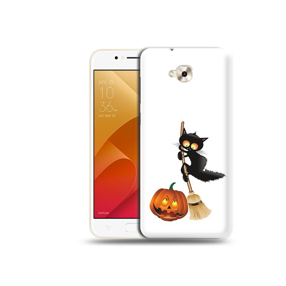

Чехол MyPads Tocco для Asus ZenFone Live (ZB501KL) хэлуинский котик (PT109094.653.667), Tocco